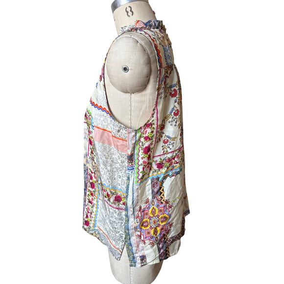 NWT Johnny Was Stano Ife Silk Tank Blouse Size Medium - Picture 3 of 7